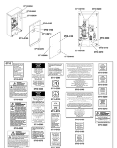 Decals Group - Ats Warning Diagram and Parts List for 071100-00  Briggs and Stratton Generator